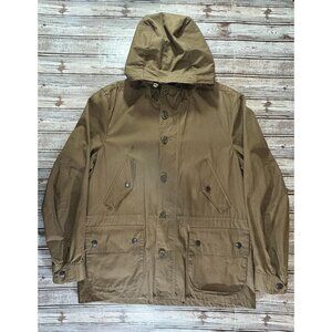 Barbour Dickens Wax Cotton Mountain Jacket sz L color Light Brown vintage
